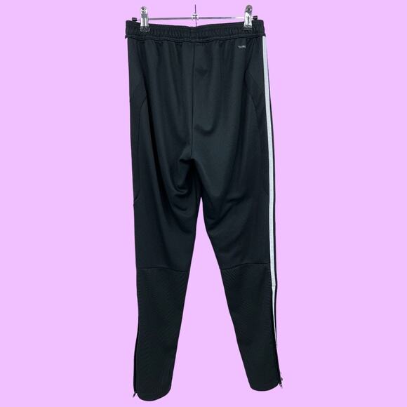 Adidas Women's SMALL Black Jogger Track Pants Climacool with Zip Up Pockets - Picture 3 of 11